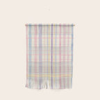 Pastel Watercolor Plaid Soft Gingham Check Pattern Wall Hanging Gallery Image 1