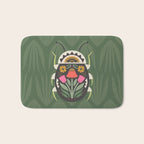 Folk Art Beetle Bath Mat Gallery Image 1