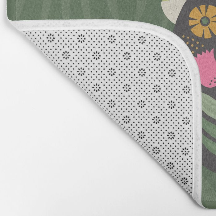 Folk Art Beetle Bath Mat Gallery Image 2