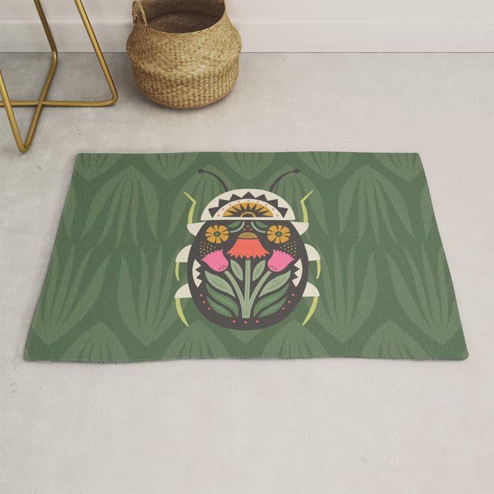 Folk Art Beetle Rug Gallery Image 1