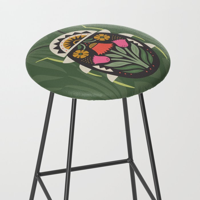 Folk Art Beetle Stool Gallery Image 2