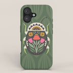 Folk Art Beetle iPhone Case Gallery Image 1