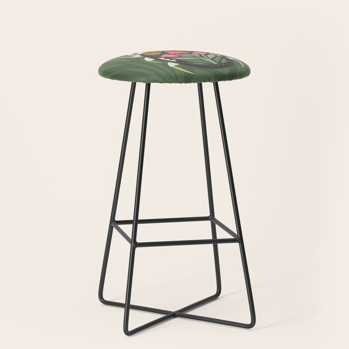 Folk Art Beetle Stool Gallery Image 1