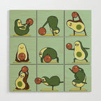 Avocado Yoga With The Seed Wood Wall Art Gallery Image 1