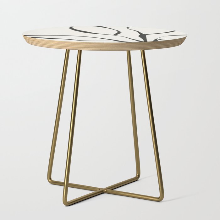 Minimal Line Leaves #2 Side Table Gallery Image 1