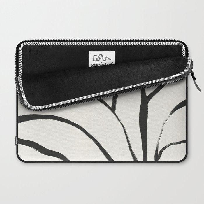 Minimal Line Leaves #2 Laptop Sleeve Gallery Image 2