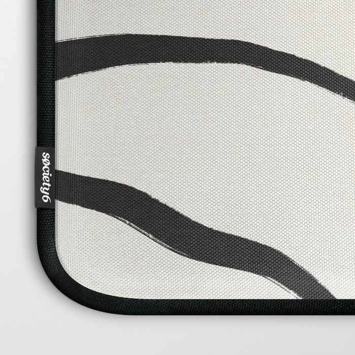 Minimal Line Leaves #2 Laptop Sleeve Gallery Image 3