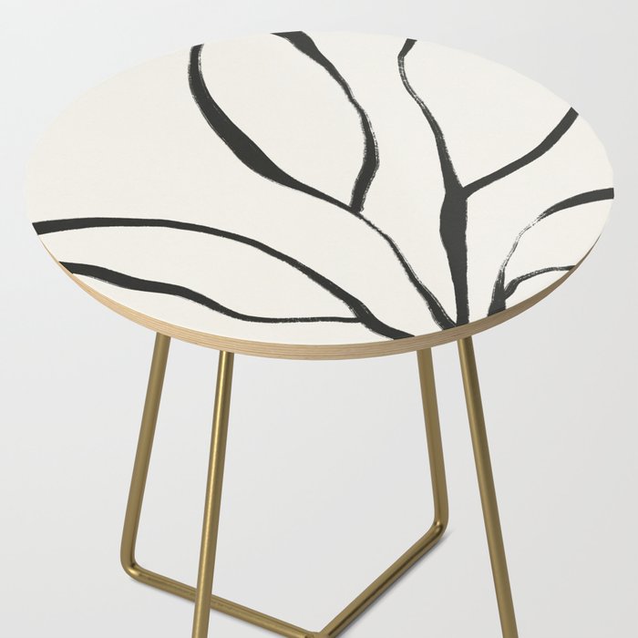 Minimal Line Leaves #2 Side Table Gallery Image 2