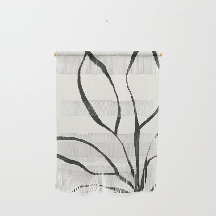 Minimal Line Leaves #2 Wall Hanging Gallery Image 1