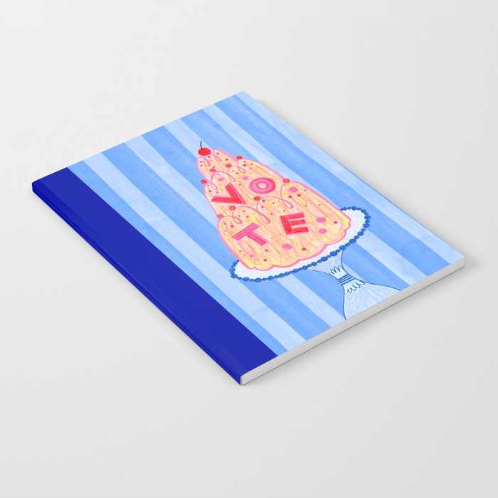 Mold the Future & Vote in Blueberry Blue Notebook Gallery Image 2