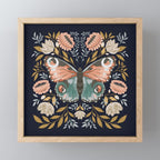 William Morris Butterfly - Midnight Garden Mini Art Print Gallery Image 1
