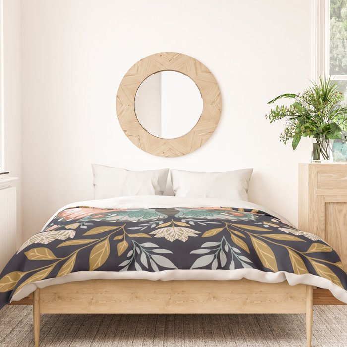 William Morris Butterfly - Midnight Garden Duvet Cover Gallery Image 3