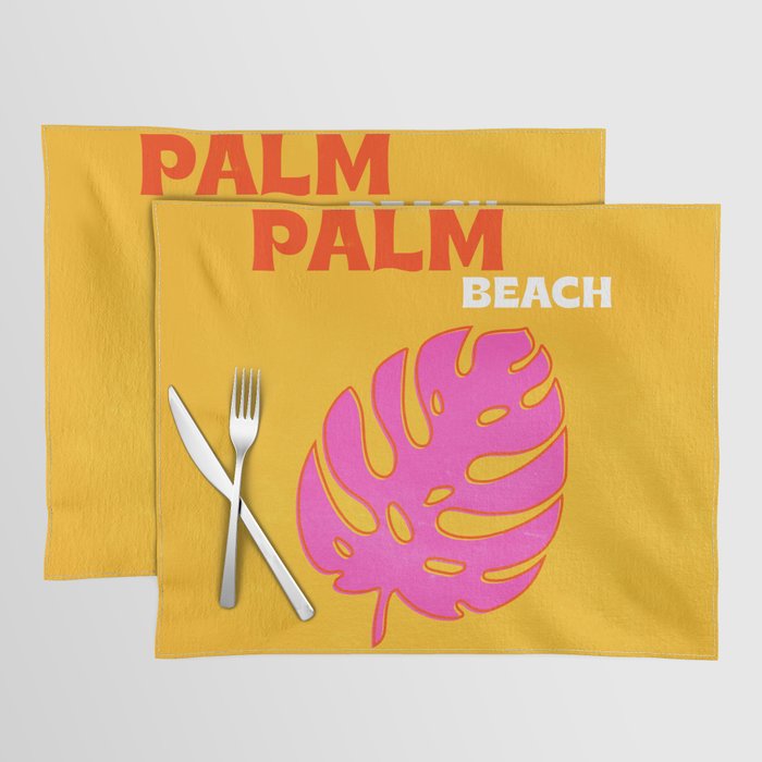 Palm Beach: Vintage Travel Colour Series 01 Placemat Gallery Image 1