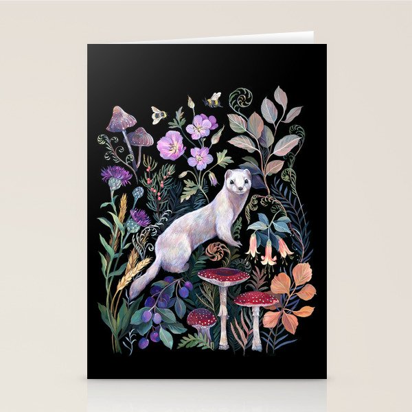 White Ermine Stationery Card Gallery Image 2
