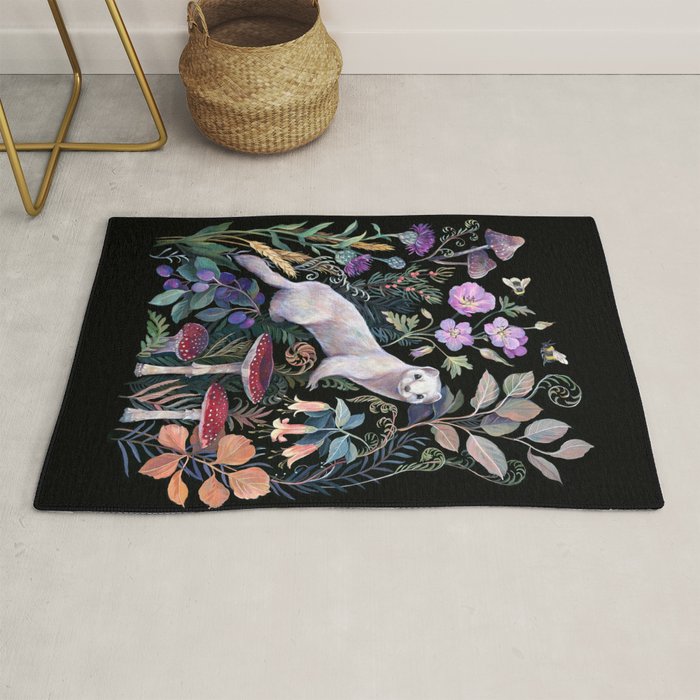 White Ermine Rug Gallery Image 1