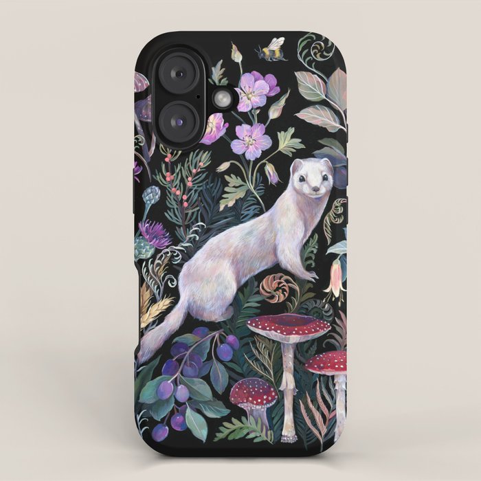 White Ermine iPhone Case Gallery Image 1