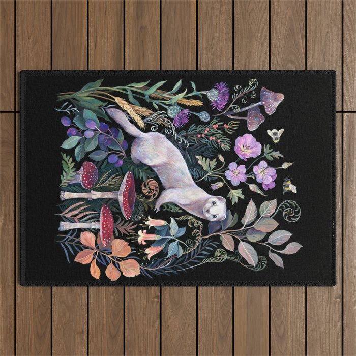 White Ermine Outdoor Rug Gallery Image 1
