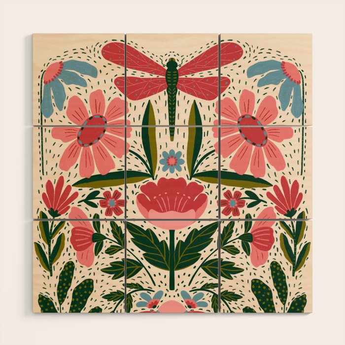 Memories - Dragonfly Garden Wood Wall Art Gallery Image 1
