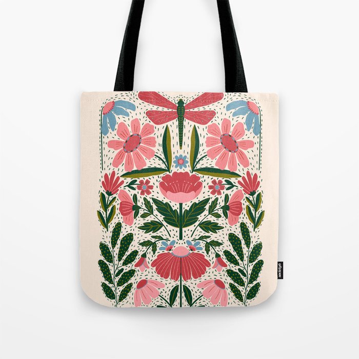 Memories - Dragonfly Garden Tote Bag Gallery Image 1