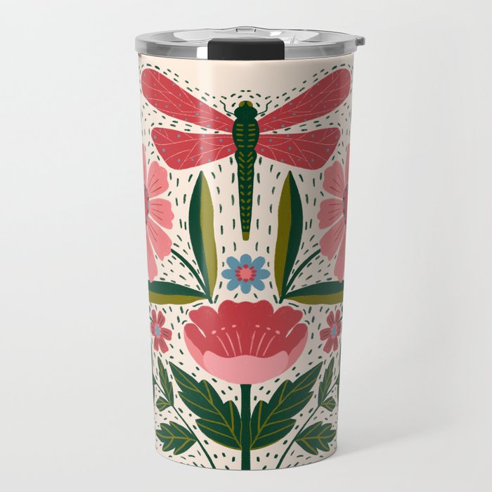 Memories - Dragonfly Garden Travel Mug Gallery Image 1