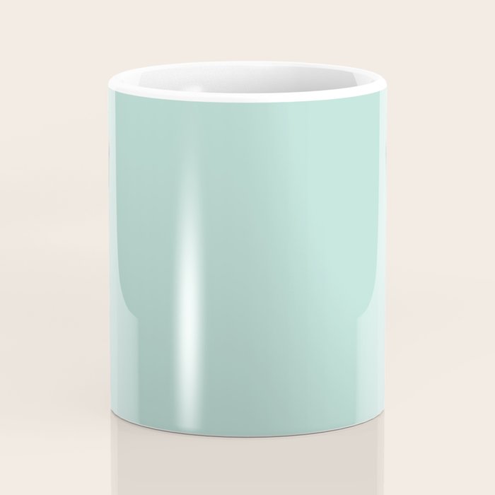 Bubblegum Sneaky Llama in Green Coffee Mug Gallery Image 4