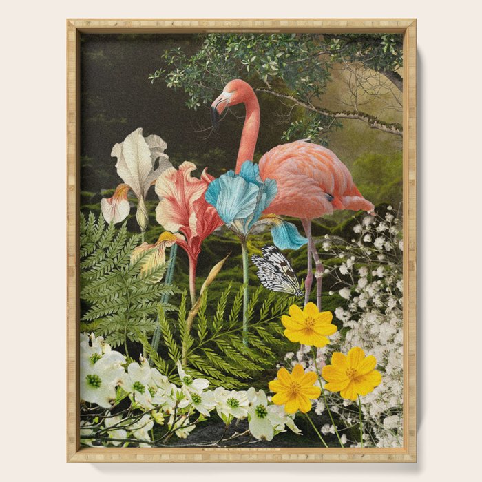 Flamingo Forest Serving Tray Gallery Image 1