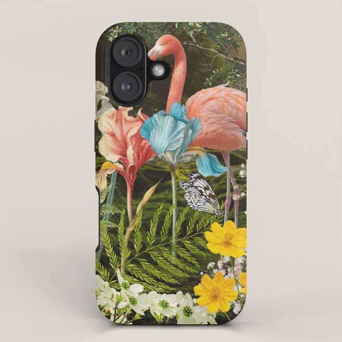 Flamingo Forest iPhone Case Gallery Image 1