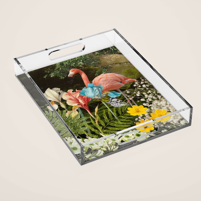Flamingo Forest Acrylic Tray Gallery Image 1