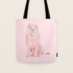 PINK LION Tote Bag Gallery Image 1