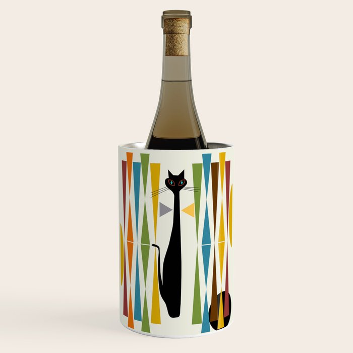 Mid-Century Modern Art Cat 2 Wine Chiller Gallery Image 1