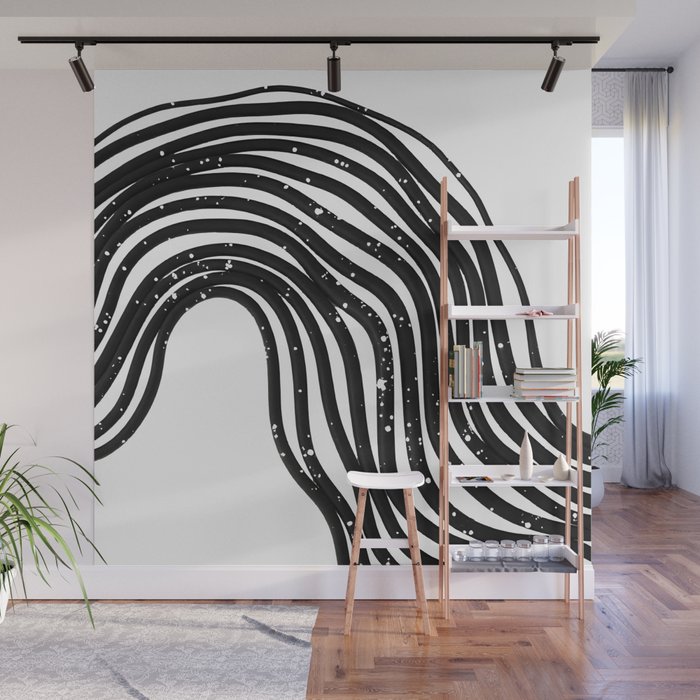 Be Wavy, Never Straight Wall Mural Gallery Image 1