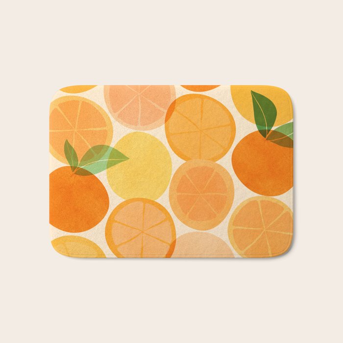 Edible Sunshine Tropical Fruit Series Bath Mat Gallery Image 1