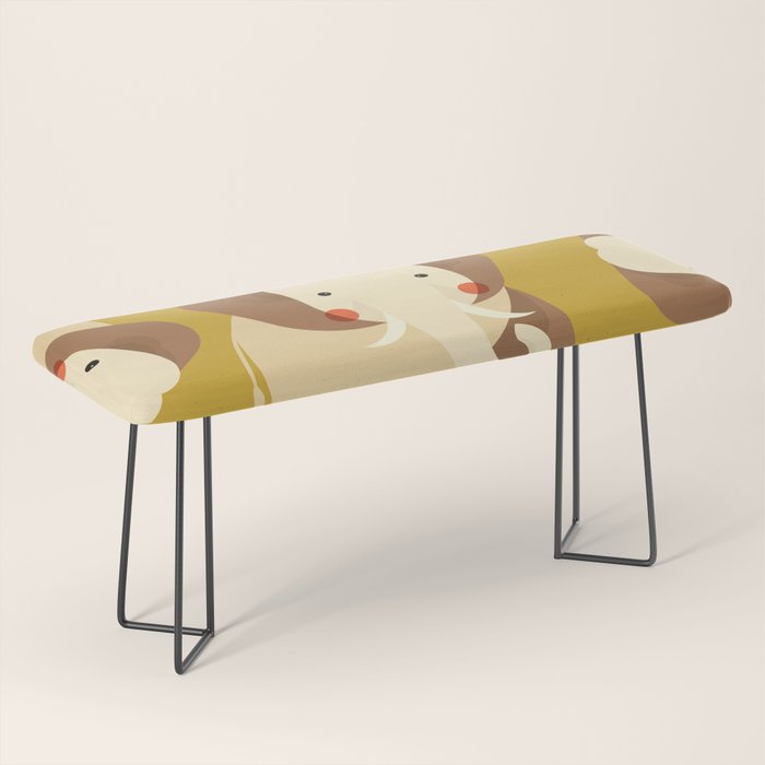 Elephant, Animal Portrait Bench Gallery Image 1