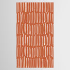 Boho Wall Art, Colour Prints, Terracotta, Line Art Tablecloth Gallery Image 2