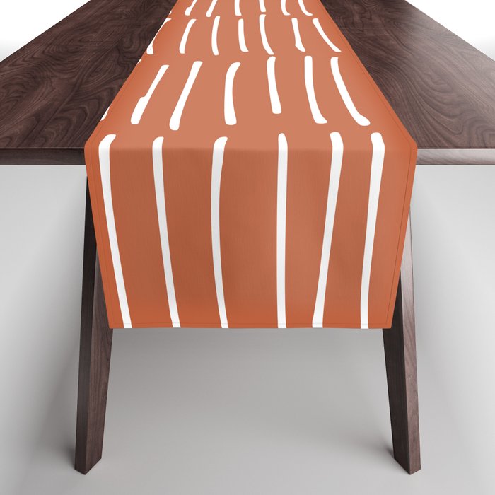 Boho Wall Art, Colour Prints, Terracotta, Line Art Table Runner Gallery Image 1