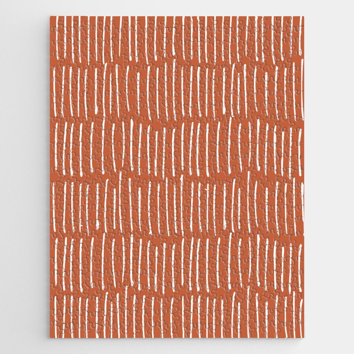 Boho Wall Art, Colour Prints, Terracotta, Line Art Jigsaw Puzzle Gallery Image 1