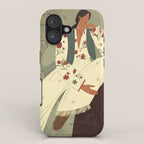 portrait of a woman in a flying costume with fantastic beasts iPhone Case Gallery Image 1