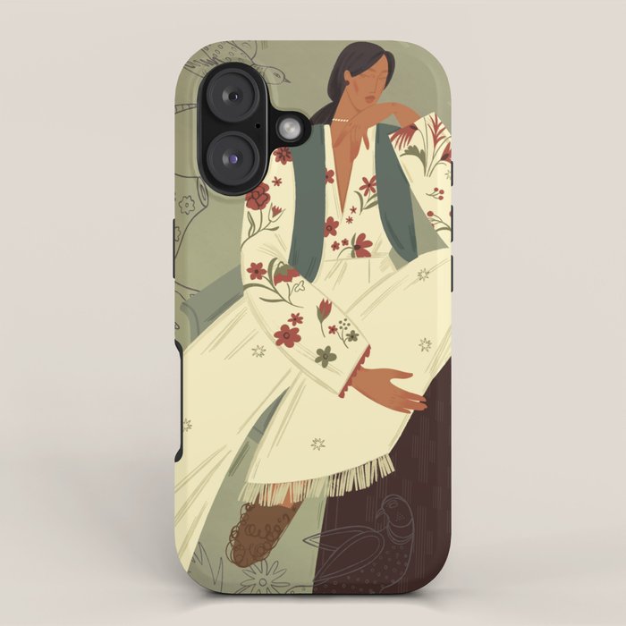 portrait of a woman in a flying costume with fantastic beasts iPhone Case Gallery Image 1