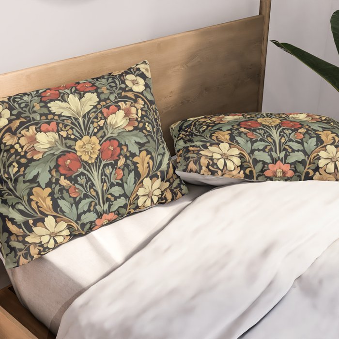 Floralia Vintage Bloom Pillow Sham Gallery Image 2