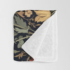 Floralia Vintage Bloom Throw Blanket Gallery Image 3