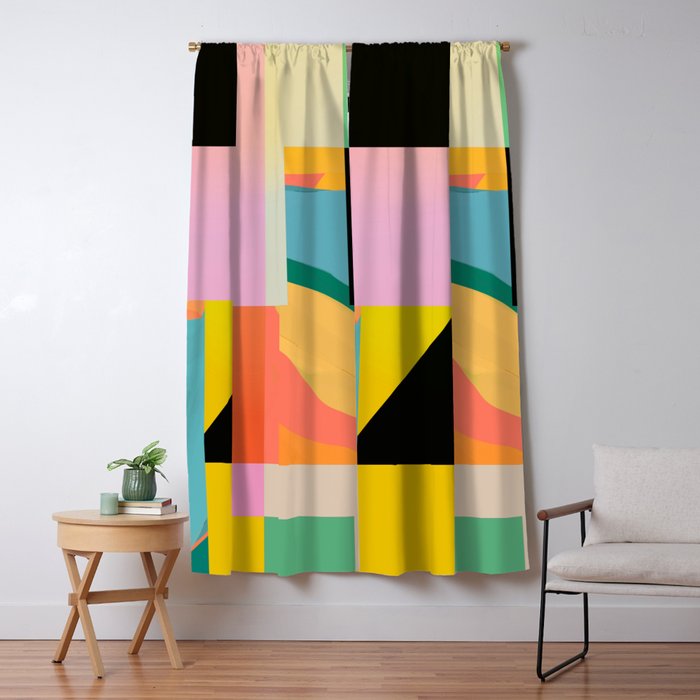 Modern Abstraction 9 Window Curtain Gallery Image 1