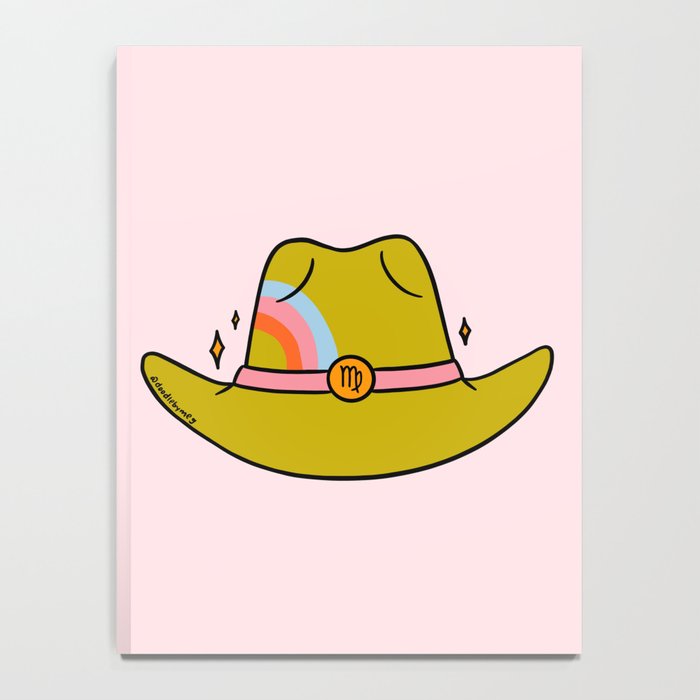 Virgo Cowboy Hat Notebook Gallery Image 4