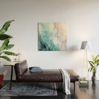 Beachy Pastel Flowing Ombre Abstract Wood Wall Art Gallery Image 2