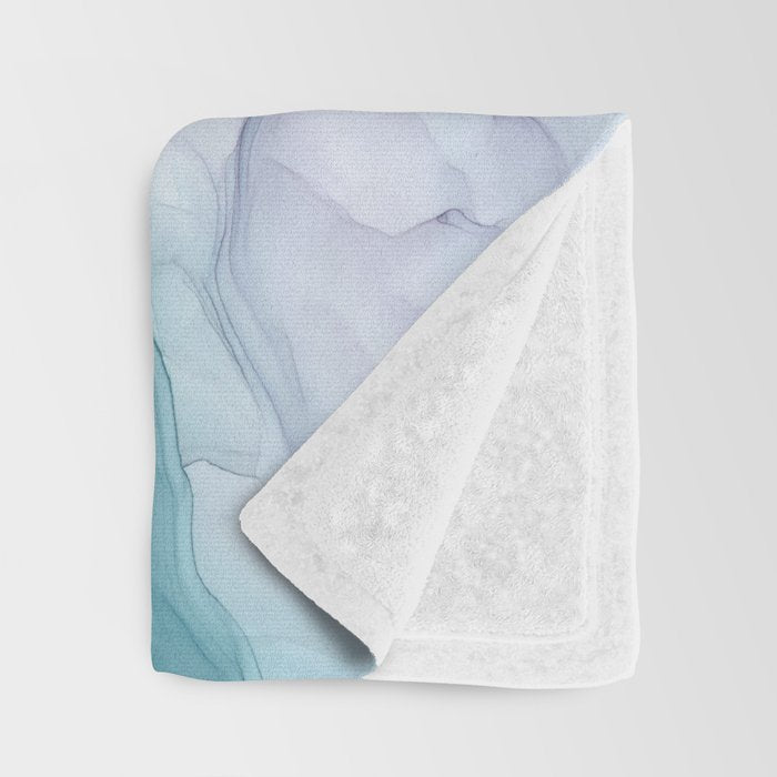 Beachy Pastel Flowing Ombre Abstract Throw Blanket Gallery Image 3