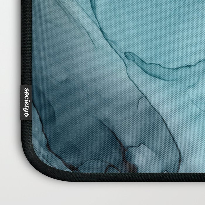 Beachy Pastel Flowing Ombre Abstract Laptop Sleeve Gallery Image 3