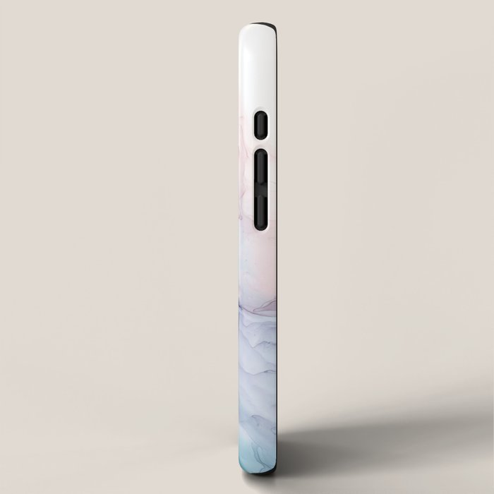 Beachy Pastel Flowing Ombre Abstract iPhone Case Gallery Image 2