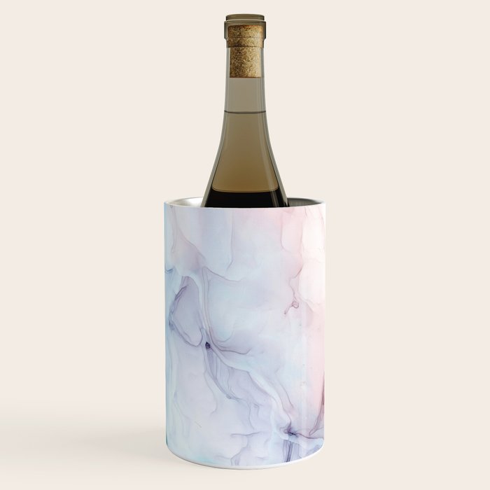 Beachy Pastel Flowing Ombre Abstract Wine Chiller Gallery Image 3