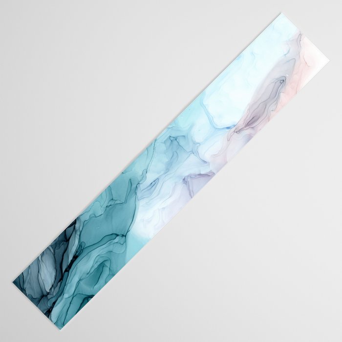Beachy Pastel Flowing Ombre Abstract Table Runner Gallery Image 3
