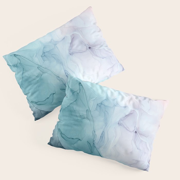 Beachy Pastel Flowing Ombre Abstract Pillow Sham Gallery Image 3