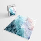 Beachy Pastel Flowing Ombre Abstract Jigsaw Puzzle Gallery Image 2